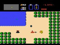 une photo d'Ã©cran de The Legend of Zelda sur Nintendo Nes